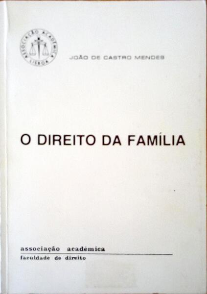 O DIREITO DA FAMÃLIA.