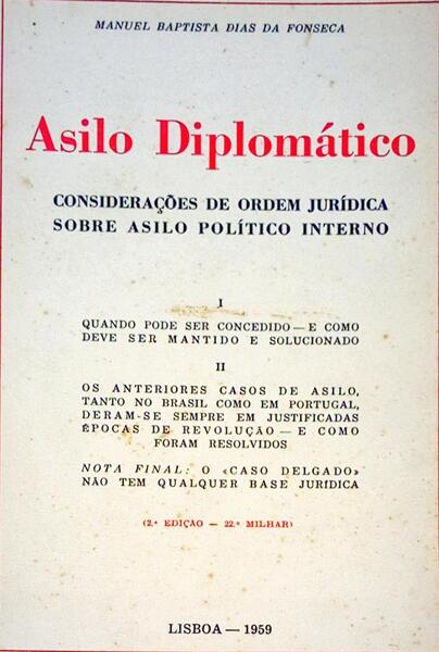 ASILO DIPLOMÃTICO.