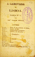 A GAROTADA DE LISBOA. FARÃ‡A N.Âº 1.