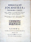 DISSERTAÃ‡ÃƒO JOCOSERIA, PRIMEIRA PARTE.