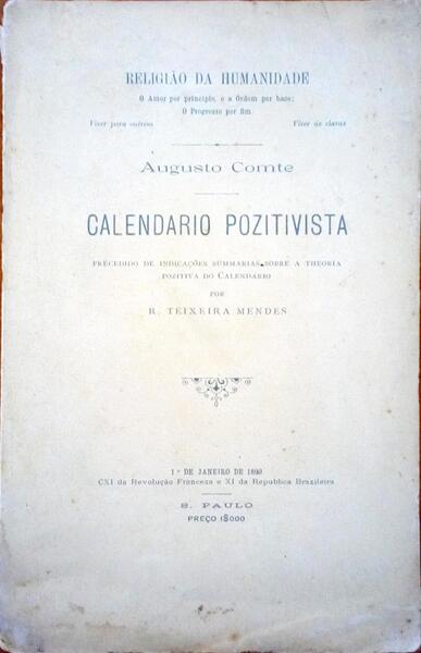 CALENDARIO POZITIVISTA.