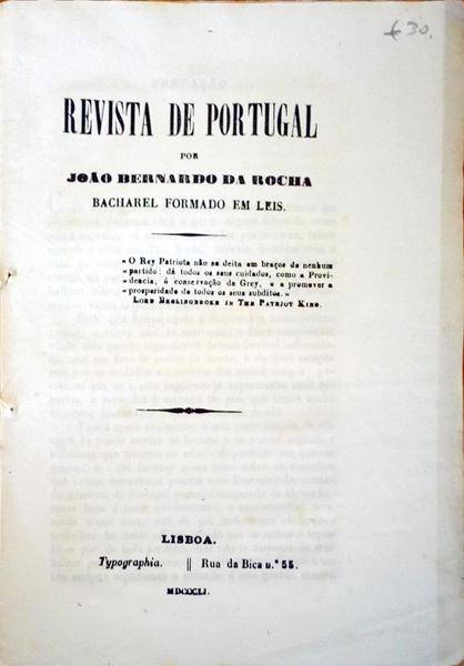 REVISTA DE PORTUGAL.
