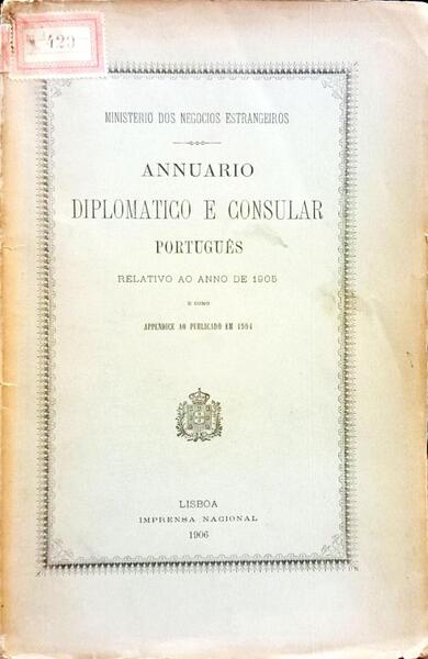 ANNUARIO DIPLOMATICO E CONSULAR PORTUGUÃŠS.