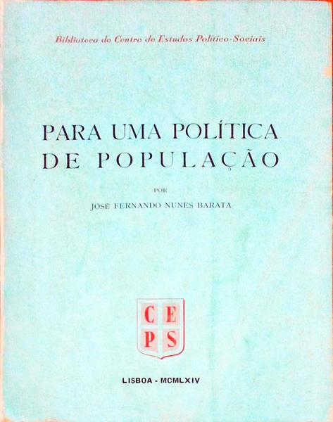 PARA UMA POLÃTICA DE POPULAÃ‡ÃƒO.