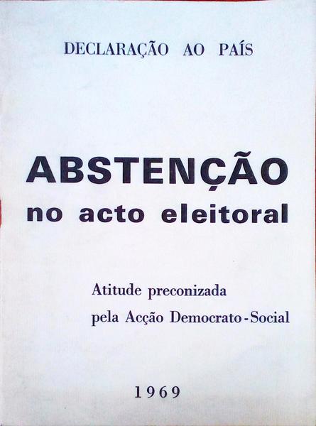 ABSTENÃ‡ÃƒO NO ACTO ELEITORAL.