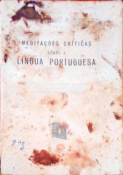 MEDITAÃ‡Ã•ES CRÃTICAS SOBRE A LÃNGUA PORTUGUESA.