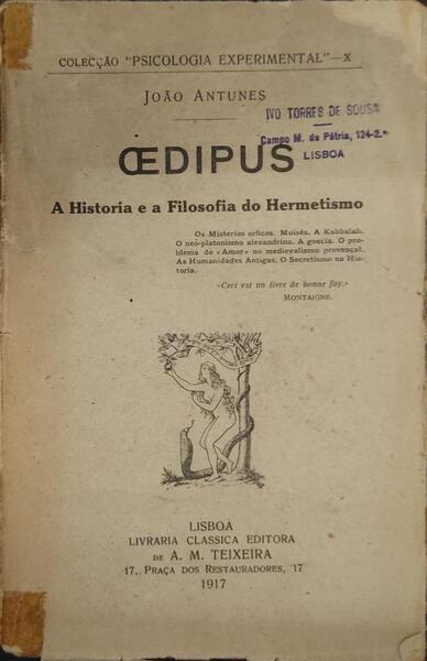 OEDIPUS: A HISTÃ“RIA E A FILOSOFIA DO HERMETISMO.