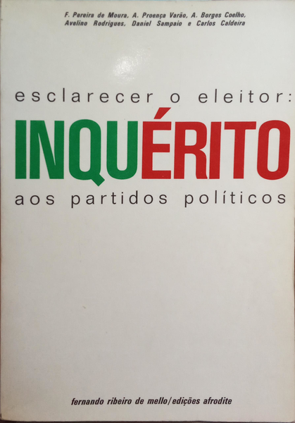 ESCLARECER O ELEITOR: INQUÃ‰RITO AOS PARTIDOS POLÃTICOS.
