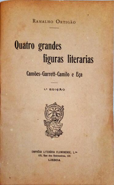 QUATRO GRANDES FIGURAS LITERÃRIAS.