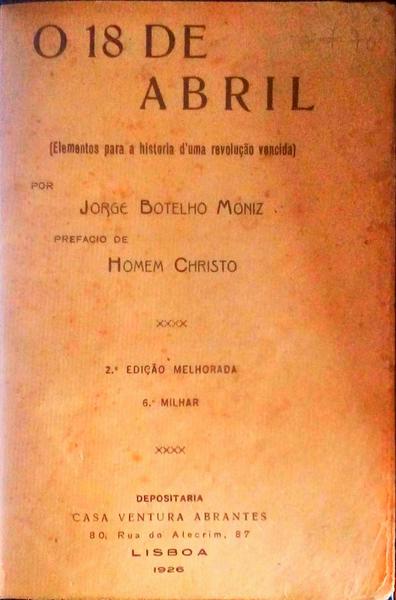 O 18 DE ABRIL. [2.Âª EDIÃ‡ÃƒO]
