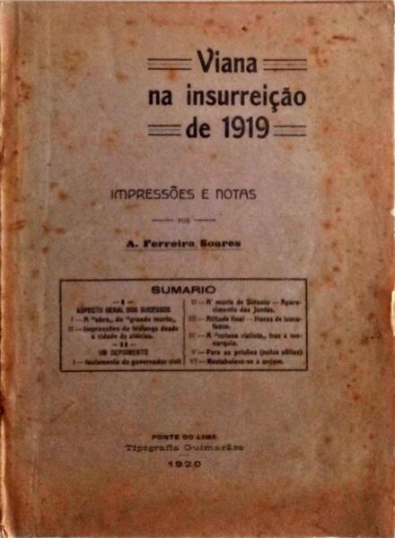 VIANA NA INSURREIÃ‡ÃƒO DE 1919. IMPRESSÃ•ES E NOTAS.
