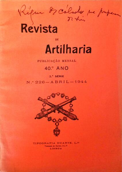 REVISTA DE ARTILHARIA. NÂº. 226.
