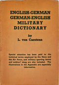 ENGLISH-GERMAN. GERMAN-ENGLISH. MILITARY DICTIONARY.
