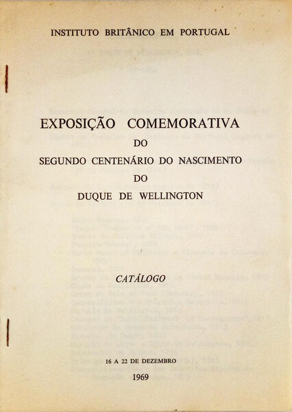 SEGUNDO CENTENÃRIO DO NASCIMENTO DO DUQUE DE WELLINGTON.