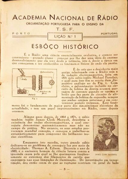 ACADEMIA NACIONAL DE RÃDIO. [Curso de Telefonia sem fios].