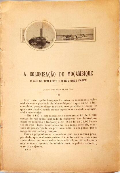 REVISTA PORTUGUEZA COLONIAL E MARITIMA.