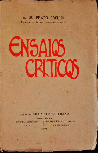 ENSAIOS CRÃTICOS.