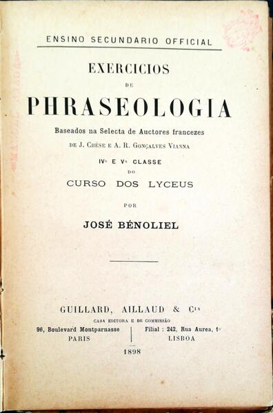 EXERCICIOS DE PHRASEOLOGIA.