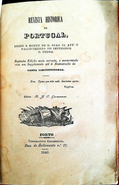 REVISTA HISTÃ“RICA DE PORTUGAL. [2.Âª EDIÃ‡ÃƒO]