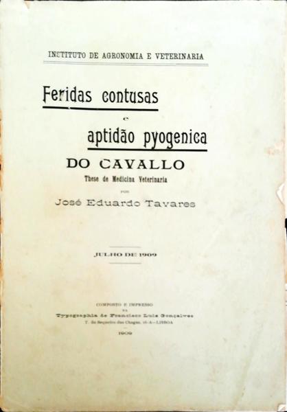 FERIDAS CONTUSAS E APTIDÃƒO PYOGENICA DO CAVALLO.