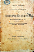 ORDENAÃ‡Ã•ES DO REINO. EdiÃ§Ãµes do SÃ©culo XIX.