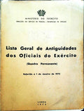 LISTA GERAL DE ANTIGUIDADES DOS OFICIAIS DO EXÃ‰RCITO.