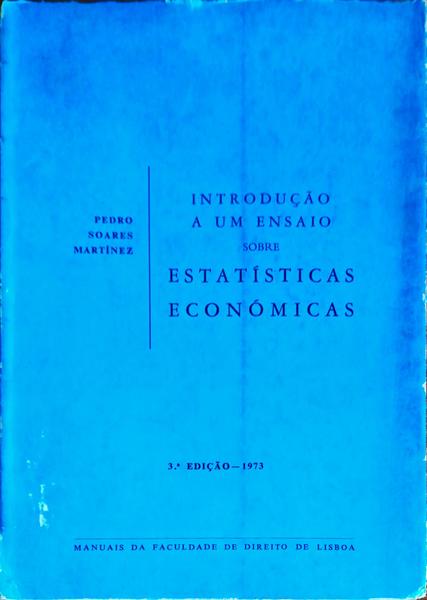 INTRODUÃ‡ÃƒO A UM ENSAIO SOBRE ESTATÃSTICAS ECONÃ“MICAS. [3.Âª EDIÃ‡ÃƒO]