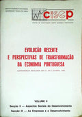 EVOLUÇÃO RECENTE E PERSPECTIVAS DE TRANSFORMAÇÃO DA ECONOMIA PORTUGUESA.