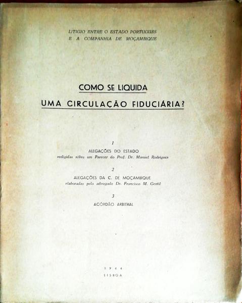 COMO SE LIQUIDA UMA CIRCULAÃ‡ÃƒO FIDUCIÃRIA?