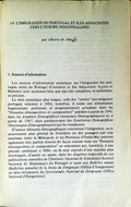 LA EMIGRATION DU PORTUGAL ET ILES ADJACENTES VERS LA EUROPE INDUSTRIALISEE.