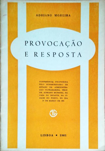 PROVOCAÃ‡ÃƒO E RESPOSTA.