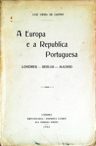 A EUROPA E A REPÃšBLICA PORTUGUESA.