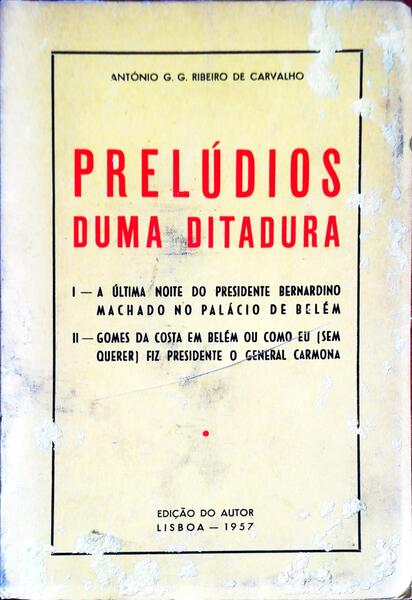 PRELÃšDIOS DUMA DITADURA.