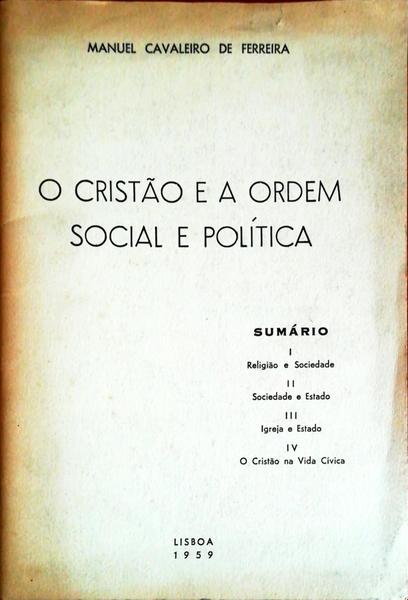 O CRISTÃƒO E A ORDEM SOCIAL E POLÃTICA.
