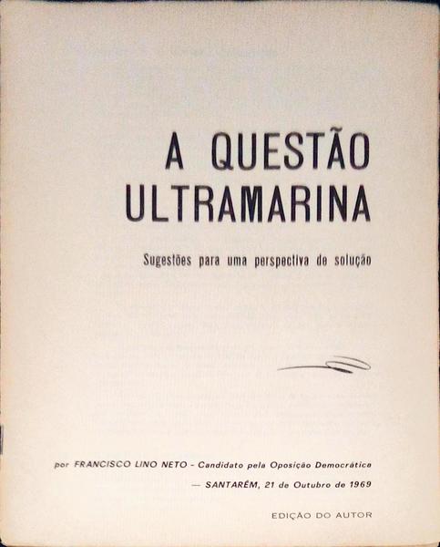 A QUESTÃƒO ULTRAMARINA.
