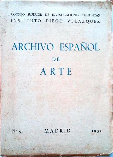 ARCHIVO ESPAÃ‘OL DE ARTE, N.Âº 95.