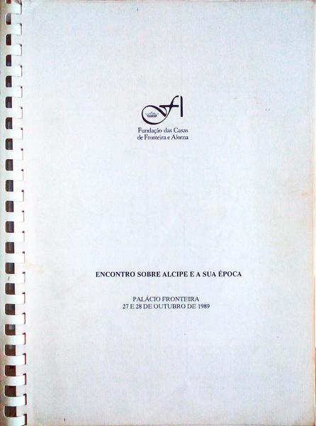 ENCONTRO SOBRE ALCIPE E A SUA Ã‰POCA.