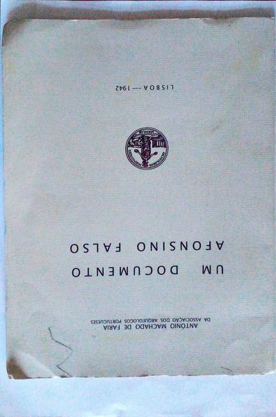 UM DOCUMENTO AFONSINO FALSO.