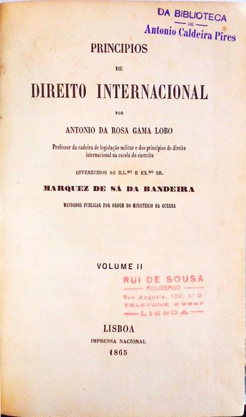 PRINCIPIOS DE DIREITO INTERNACIONAL.