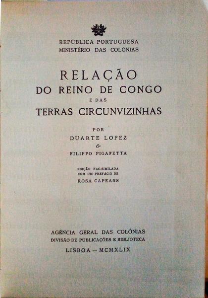 RELAÃ‡ÃƒO DO REINO DE CONGO E DAS TERRAS CIRCUNVIZINHAS.