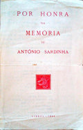 POR HONRA DA MEMÃ“RIA DE ANTÃ“NIO SARDINHA.