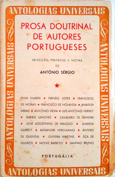 PROSA DOUTRINAL DE AUTORES PORTUGUESES.