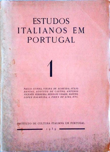 ESTUDOS ITALIANOS EM PORTUGAL (N. 1).