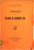 CONDIÃ‡Ã•ES DE VALIDADE DO CASAMENTO CIVIL.