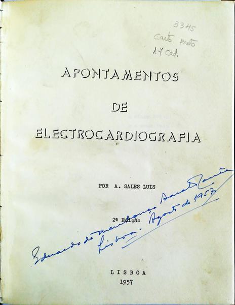 APONTAMENTOS DE ELECTROCARDIOGRAFIA.