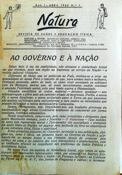 NATURA: REVISTA DE SAÃšDE E EDUCAÃ‡ÃƒO FÃSICA.