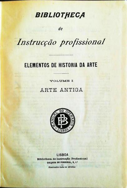 ELEMENTOS DE HISTÃ“RIA DE ARTE. [4 VOLUMES]