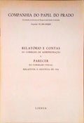RELATÃ“RIO DE CONTAS DO CONSELHO DE ADMINISTRAÃ‡ÃƒO E PARECER DO CONSELHO FISCAL RELATIVOS Ã€ GERÃŠNCIA DE 1954.