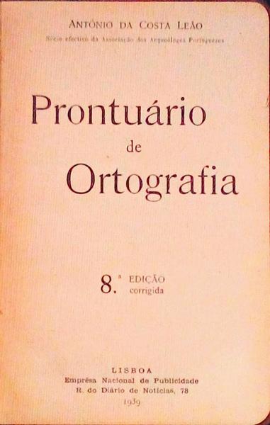 PRONTUÃRIO DE ORTOGRAFIA. [8.Âª EDIÃ‡ÃƒO]