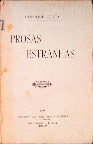 PROSAS ESTRANHAS.